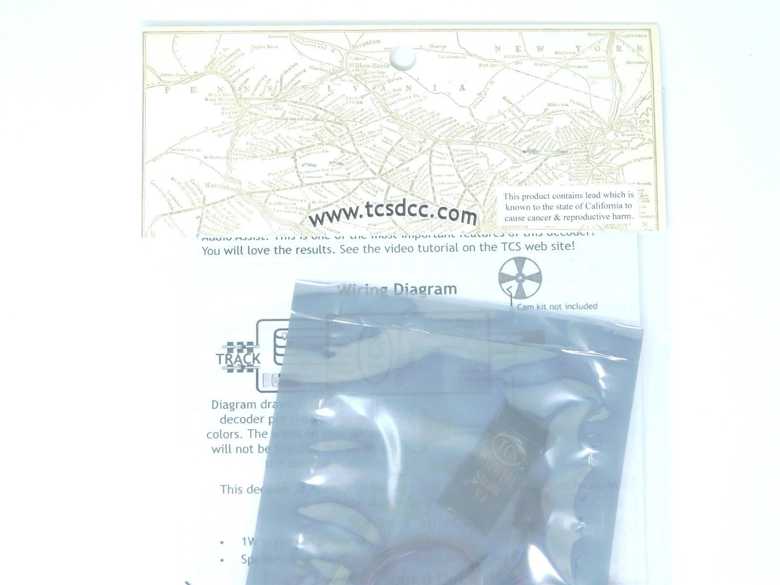 TCS 1516 WOW101 WOW Steam Universal DCC Sound Decoder Version 4 Narrow Gauge