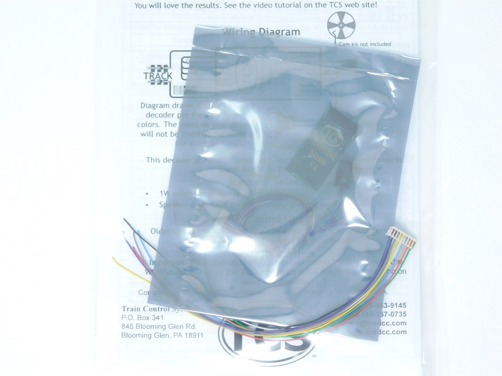 TCS 1516 WOW101 WOW Steam Universal DCC Sound Decoder Version 4 Narrow Gauge