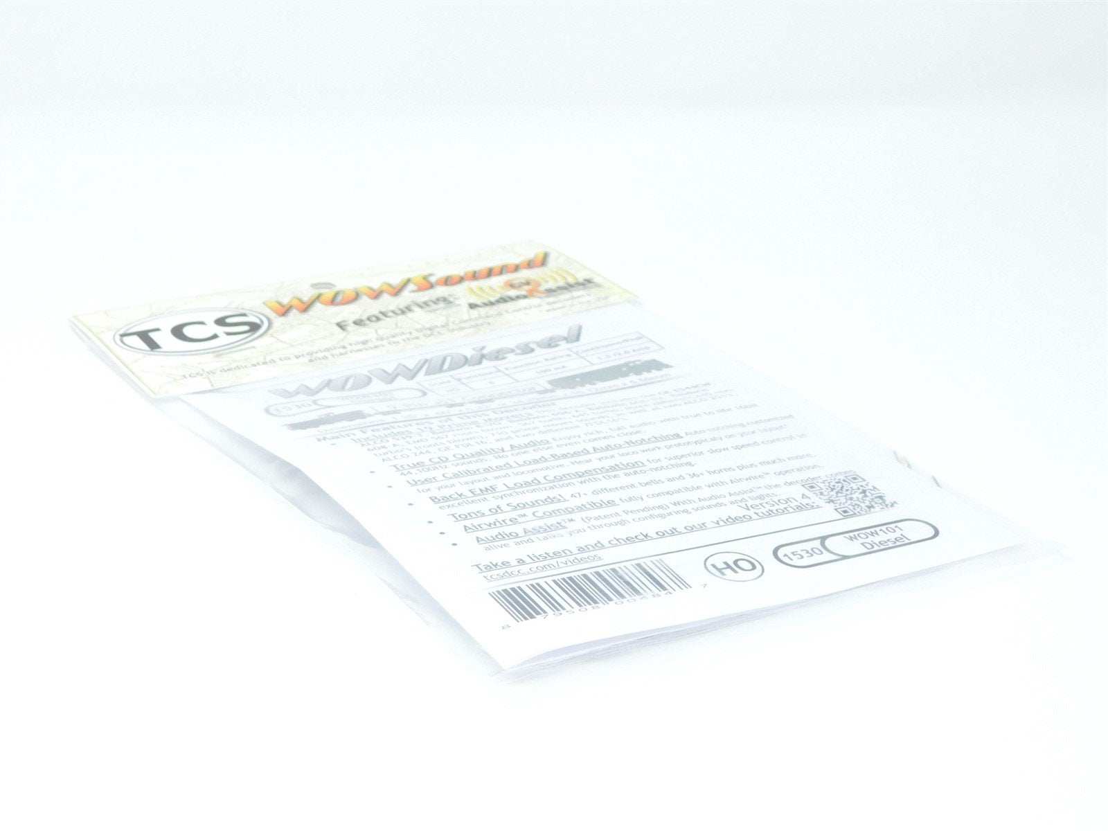 TCS 1530 WOW101 Diesel Universal DCC WOW Sound Decoder Version 4