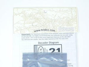 TCS 1527 WOW121 Diesel Universal DCC WOW Sound Decoder 21-pin MTC Format