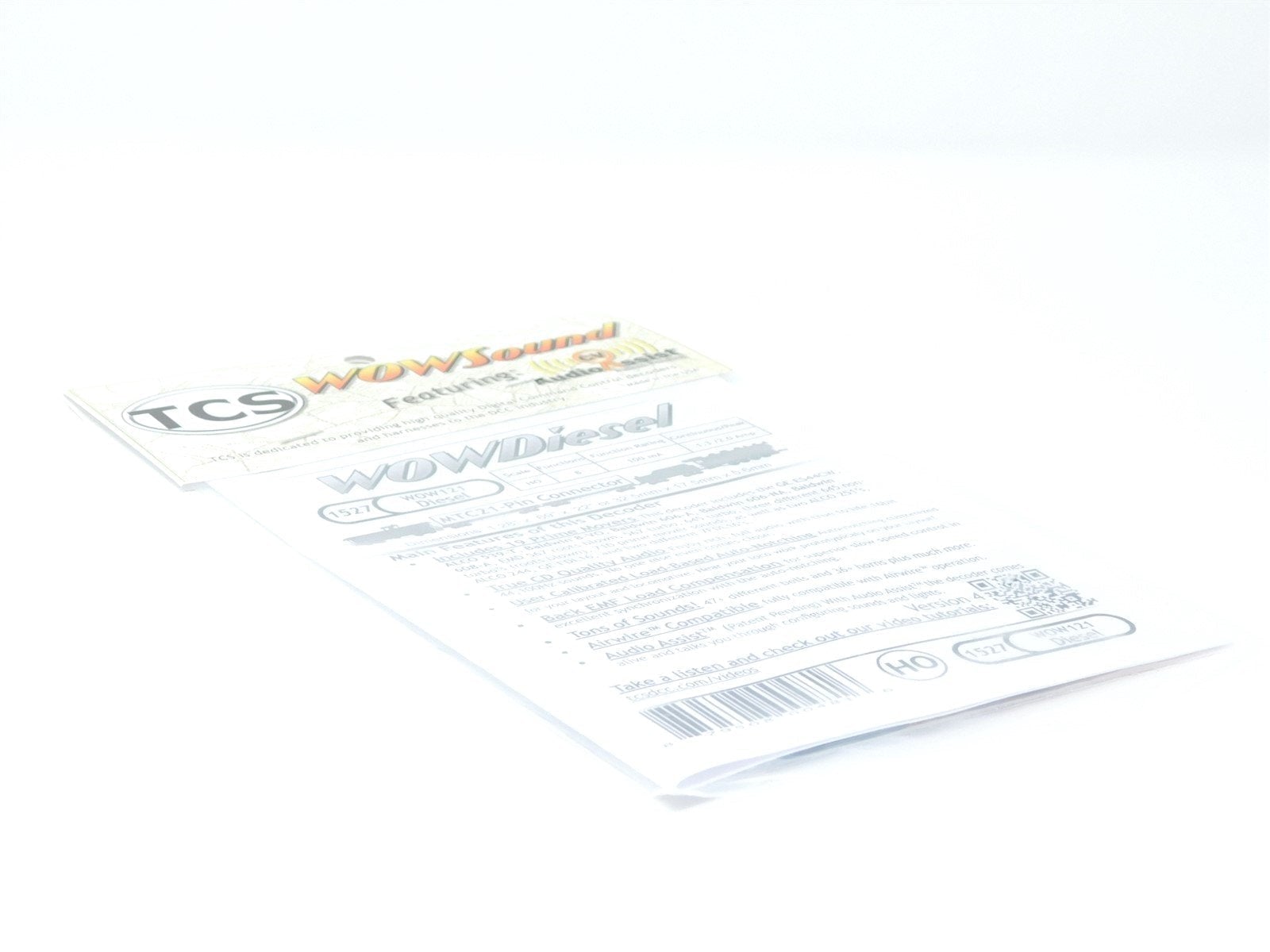 TCS 1527 WOW121 Diesel Universal DCC WOW Sound Decoder 21-pin MTC Format