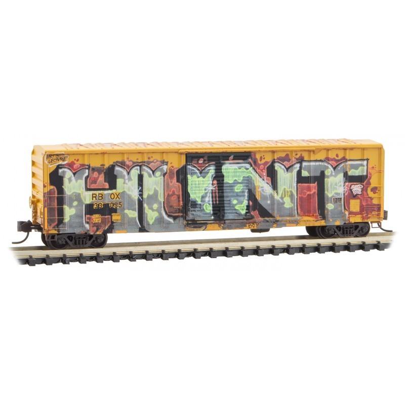Z Scale Micro-Trains MTL 51045222 RBOX Railbox 50&#39; Box Car #33095 Graffiti #9