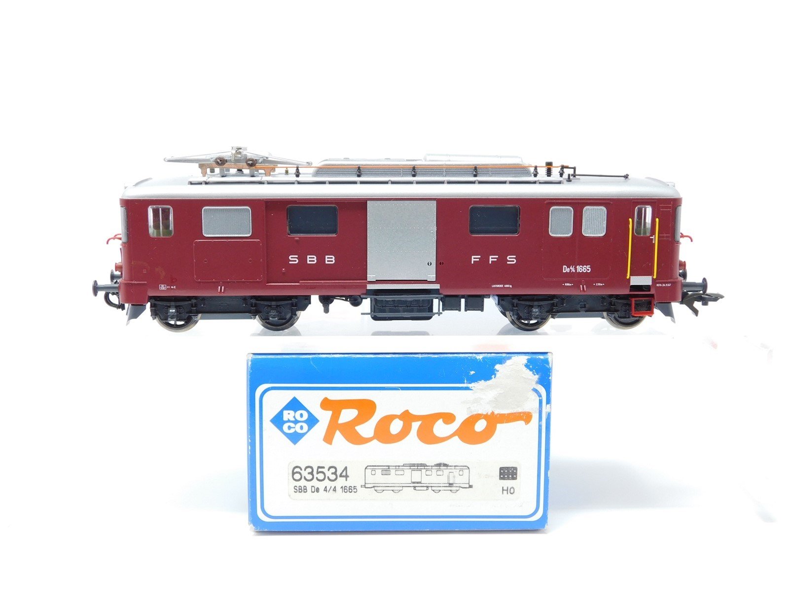 HO Scale Roco 63534 SBB Swiss Federal De 4/4 1665 Electric Locomotive