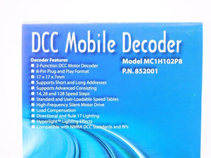 Soundtraxx MC1H102P8 #852001 2-Function DCC Mobile Decoder NMRA 8-Pin