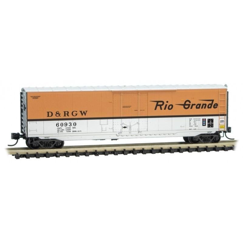 N Scale Micro-Trains MTL 03800561 D&amp;RGW Rio Grande 50&#39; Box Car #60930