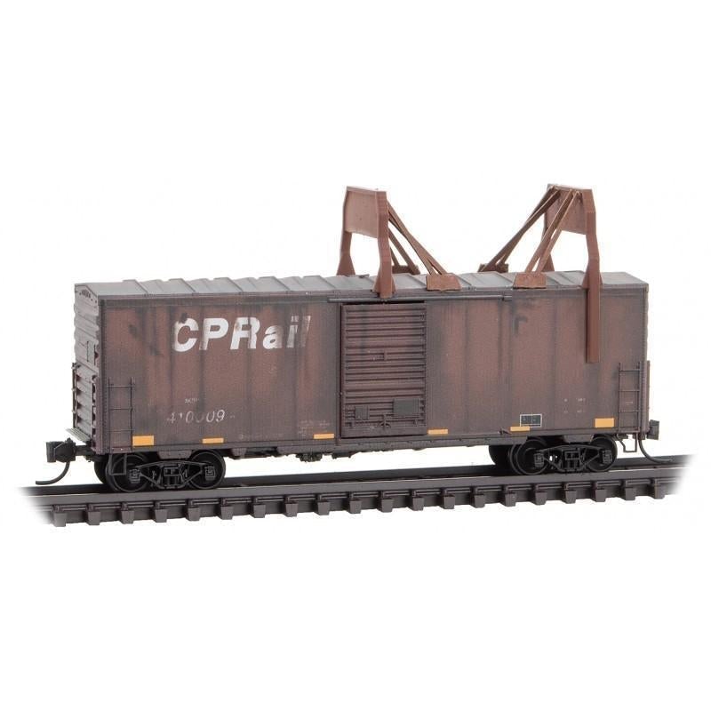 Z Scale Micro-Trains MTL 50344260 CP Rail Ice Breaker Box Car #410009 Weathered