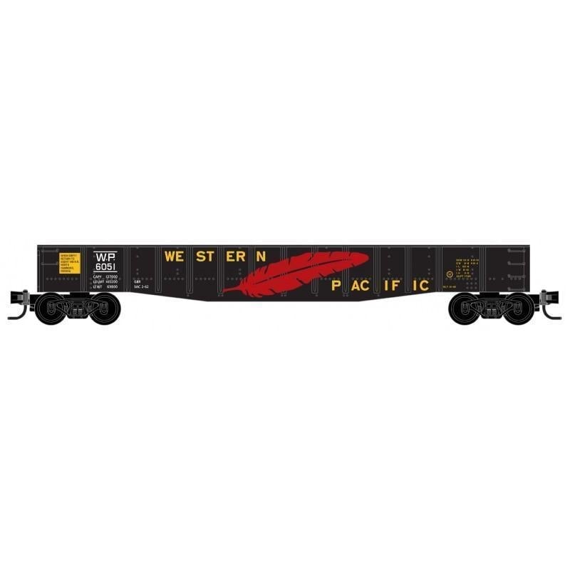 Z Scale Micro-Trains MTL 52200361 WP Western Pacific 50&#39; Drop End Gondola #6051