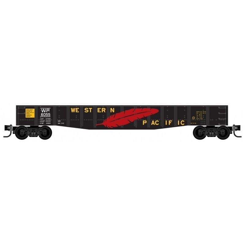 Z Scale Micro-Trains MTL 52200362 WP Western Pacific 50&#39; Drop End Gondola #6055
