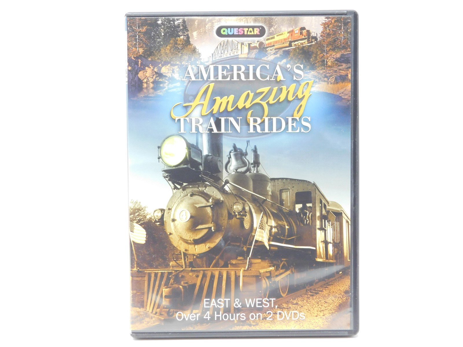 Questar DVD Railroad Video America's Amazing Train Rides - 2 Disc Set