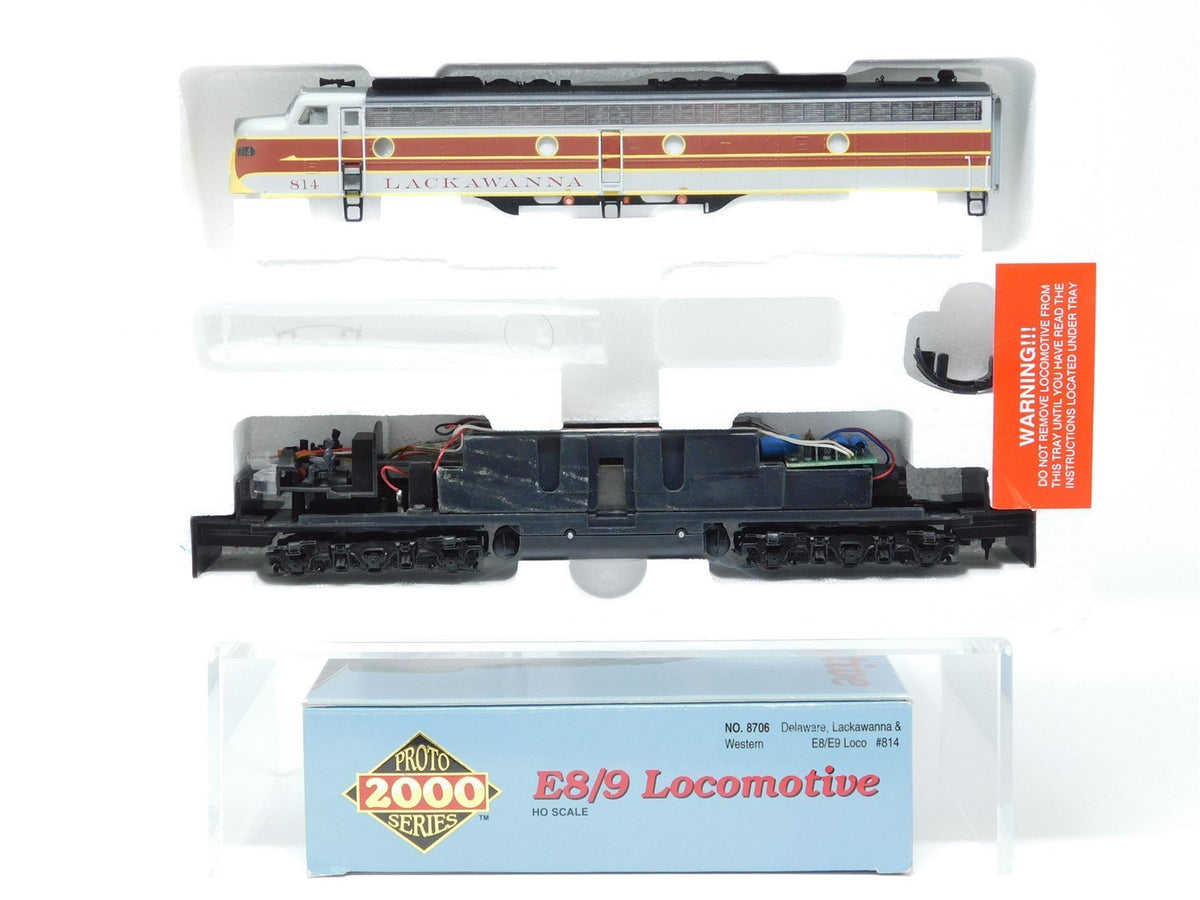 HO Scale Proto 2000 8706 DL&amp;W Railway E8/9A Diesel Locomotive #814