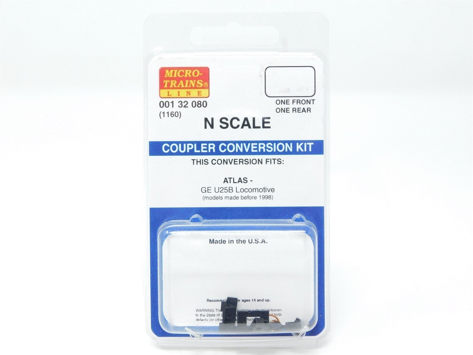 N Scale Micro-Trains MTL 00132080 (1160) Atlas GE U25B Diesel Coupler Conversion