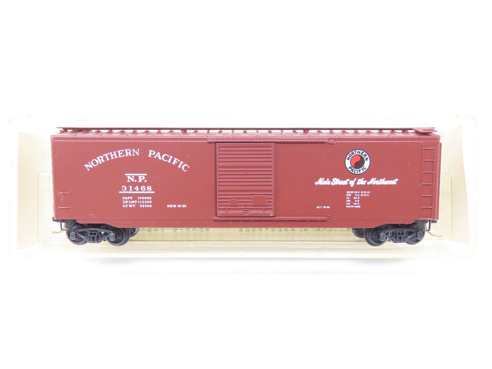 N Scale Micro-Trains MTL 31170 NP Northern Pacific 50' Single Door Boxcar #31468