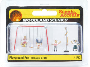 HO 1:87 Scale Woodland Scenics A1943 Playground Fun Scenery People Figures