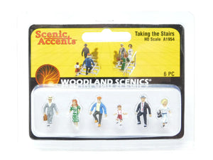 HO 1:87 Scale Woodland Scenics A1954 Taking The Stairs Scenery People Figures