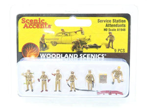 HO 1:87 Scale Woodland Scenics A1948 Service Station Attendants People Figures