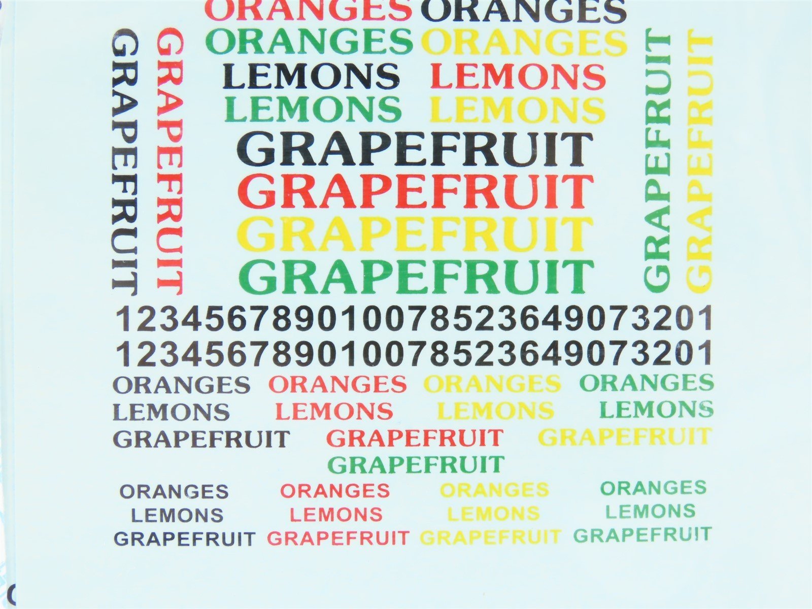 N Scale Microscale #60-1268 Sunkist Packing House Signs & Lettering Decal Sheets