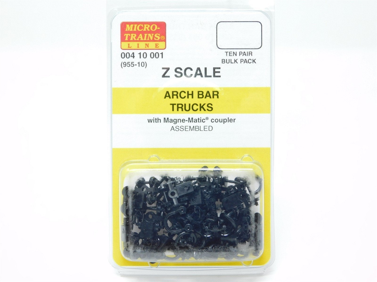 Z Scale Micro-Trains MTL 00410001 (955-10) Arch Bar Trucks w/ Magne-Matic BULK