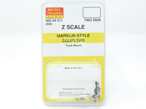 Z Scale Micro-Trains MTL 00204011 (908) Marklin Style Couplers - 2 PAIR