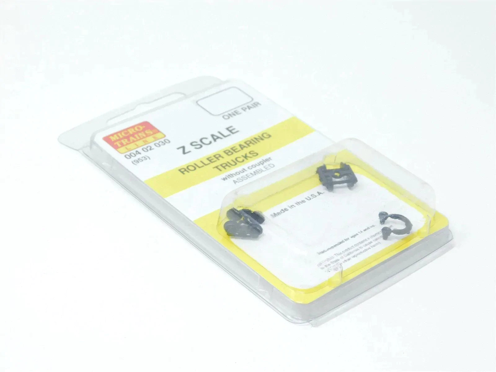 Z Scale Micro-Trains MTL 00402030 (953) Roller Bearing Trucks w/ Magne-Matic