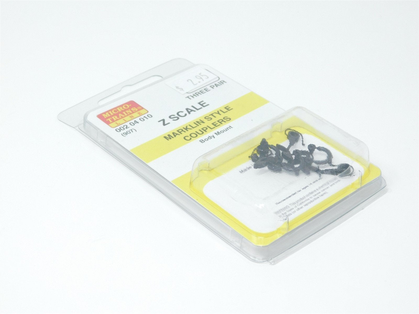 Z Scale Micro-Trains MTL 00204010 (907) Marklin Style Couplers - 3 PAIR