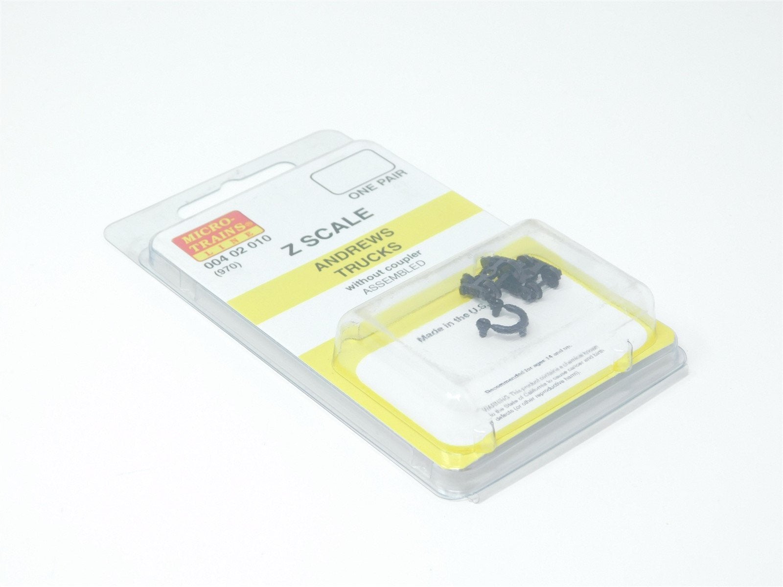 Z Scale Micro-Trains MTL 00402010 (970) Andrews Trucks - No Coupler - 1 Pair