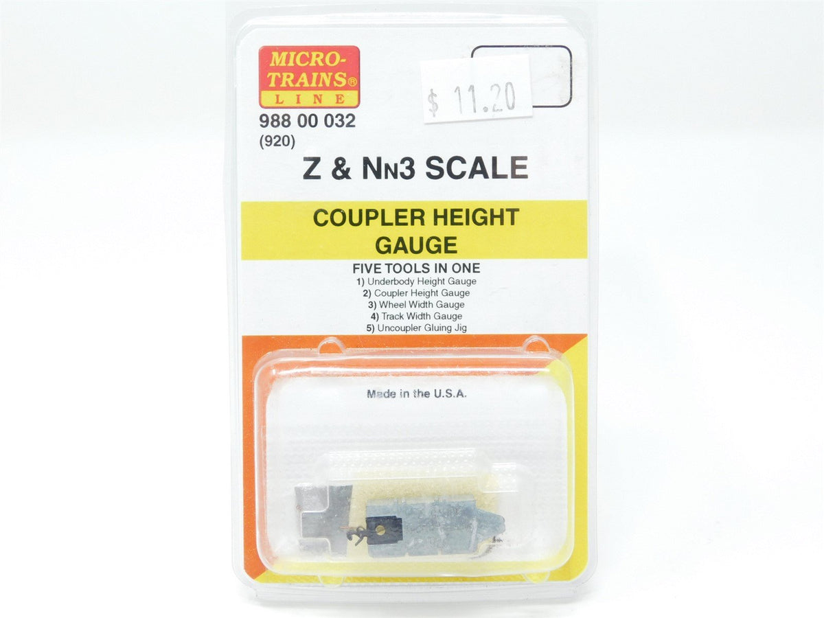 Z Scale Micro-Trains MTL 98800032 (920) Z &amp; Nn3 Coupler Height Gauge Tool