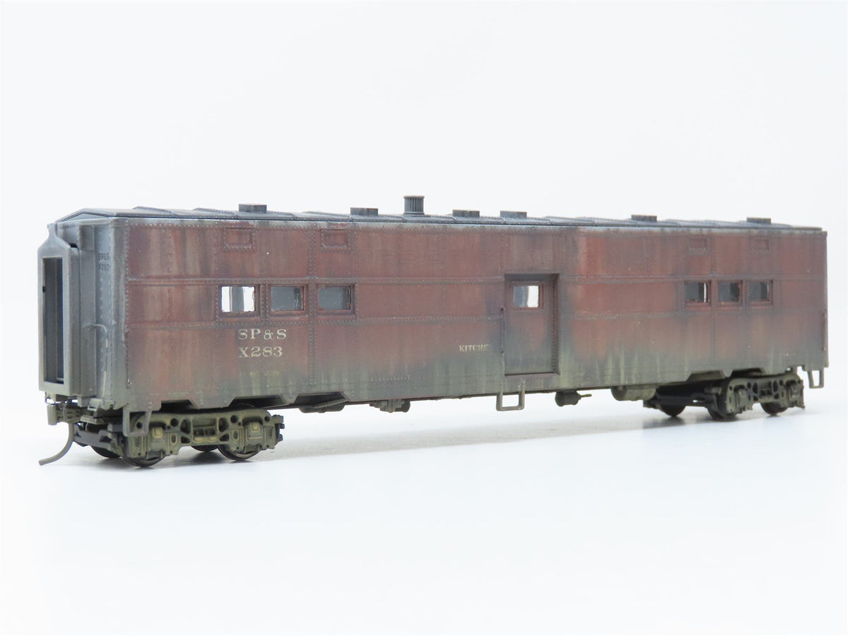 HO Scale Walthers Gold Line 932-4181 SP&amp;S Kitchen Passenger Car #X283 Pro Custom
