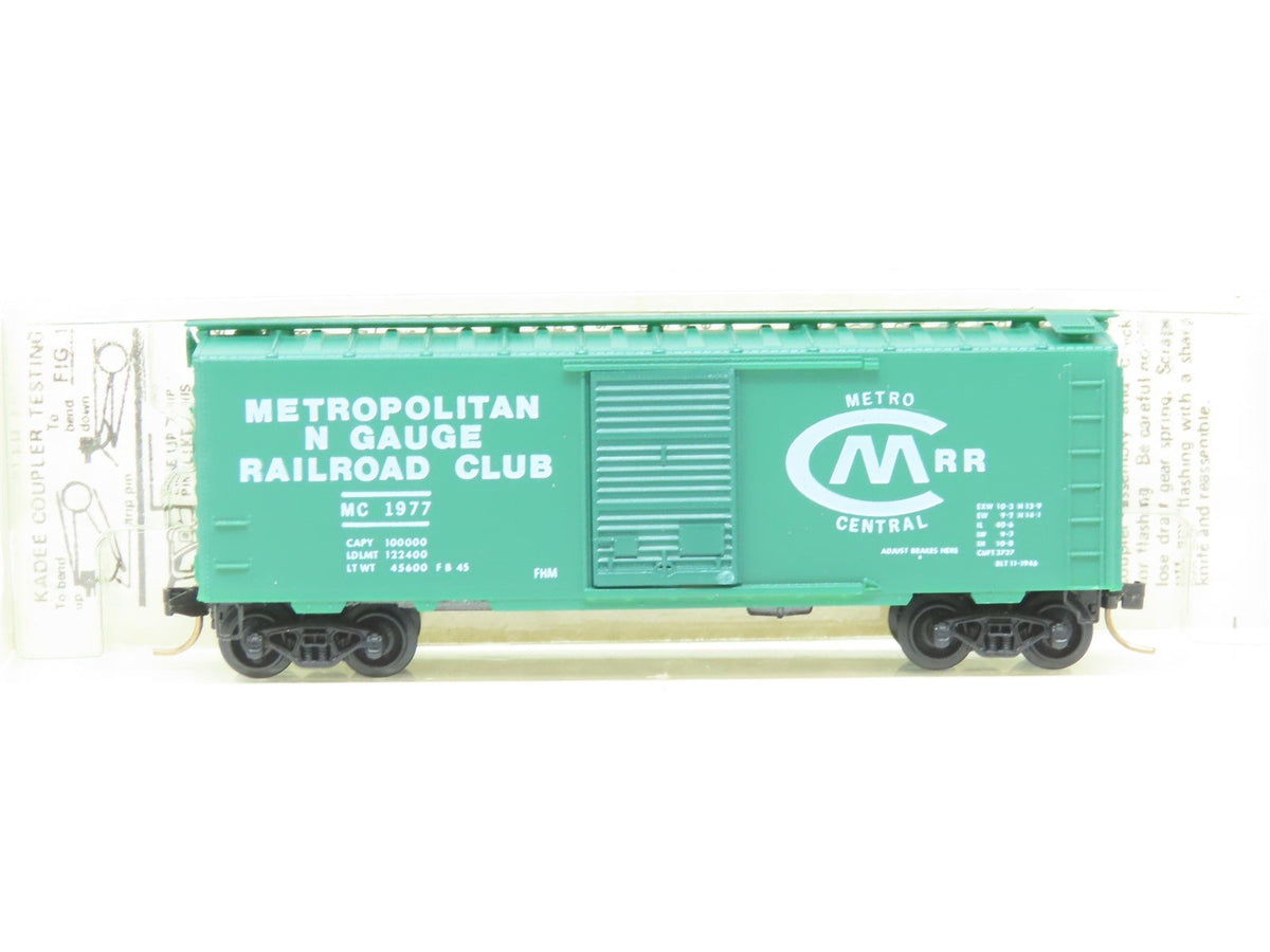 N Scale Kadee Micro-Trains MTL Special Run MC Metro Central 40&#39; Box Car #1977