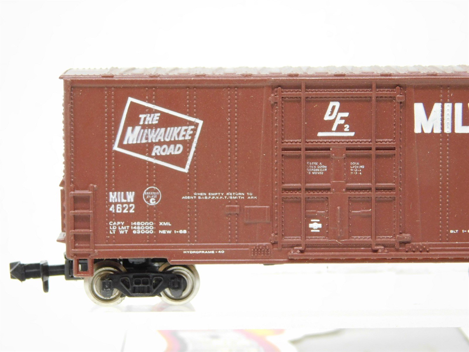 N Scale Bachmann 71250 MILW Milwaukee Road 41' Hi-Cube Box Car #4622