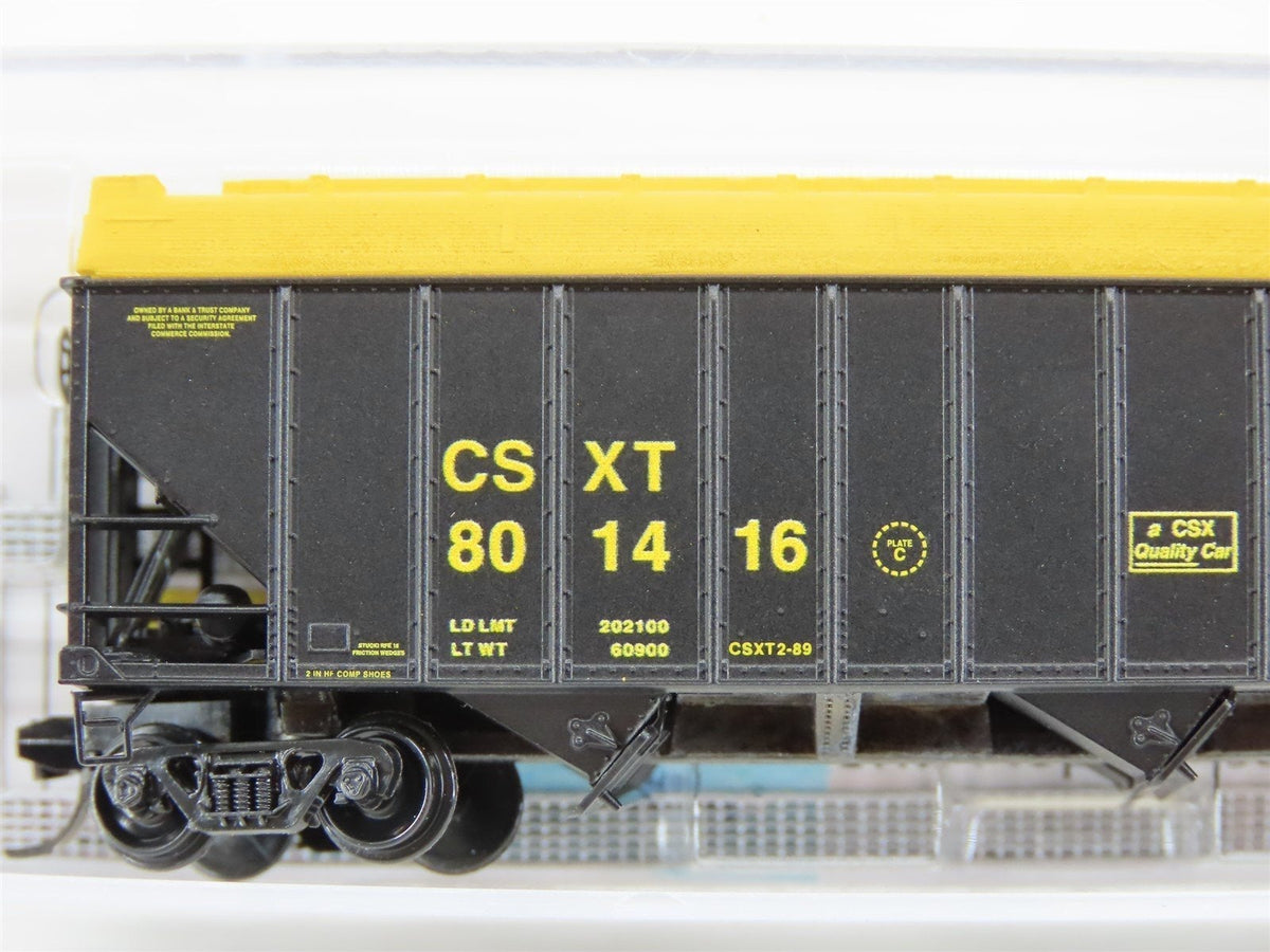 N Scale Micro-Trains MTL #10800432 CSXT CSX 3-Bay Hopper w/ Topper #801416