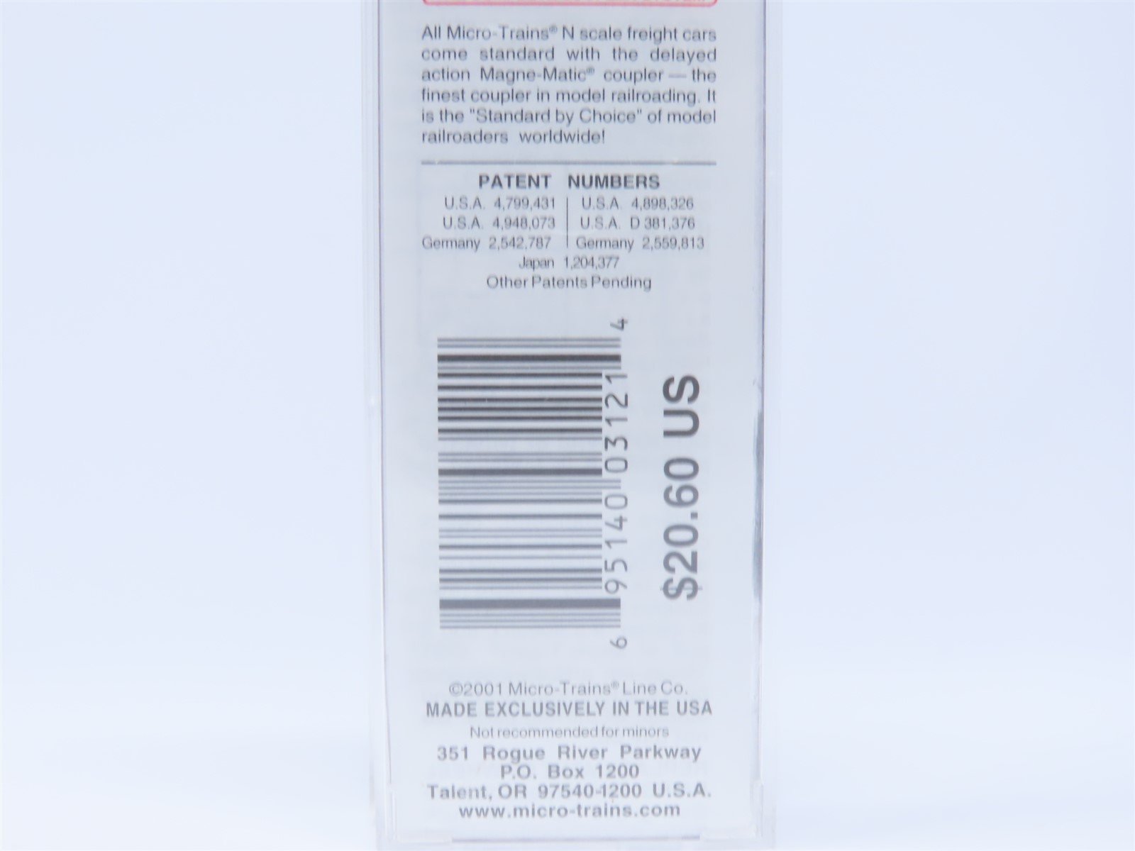 N Scale Micro-Trains MTL 49010 CRLX Cudahy 