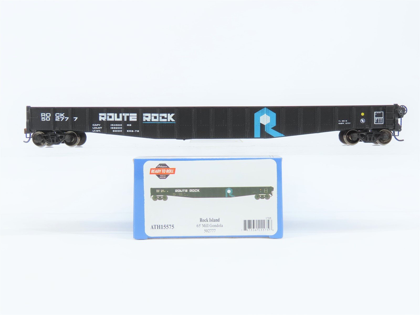 HO Scale Athearn ATH15575 RI Rock Island 65' Mill Gondola #502777