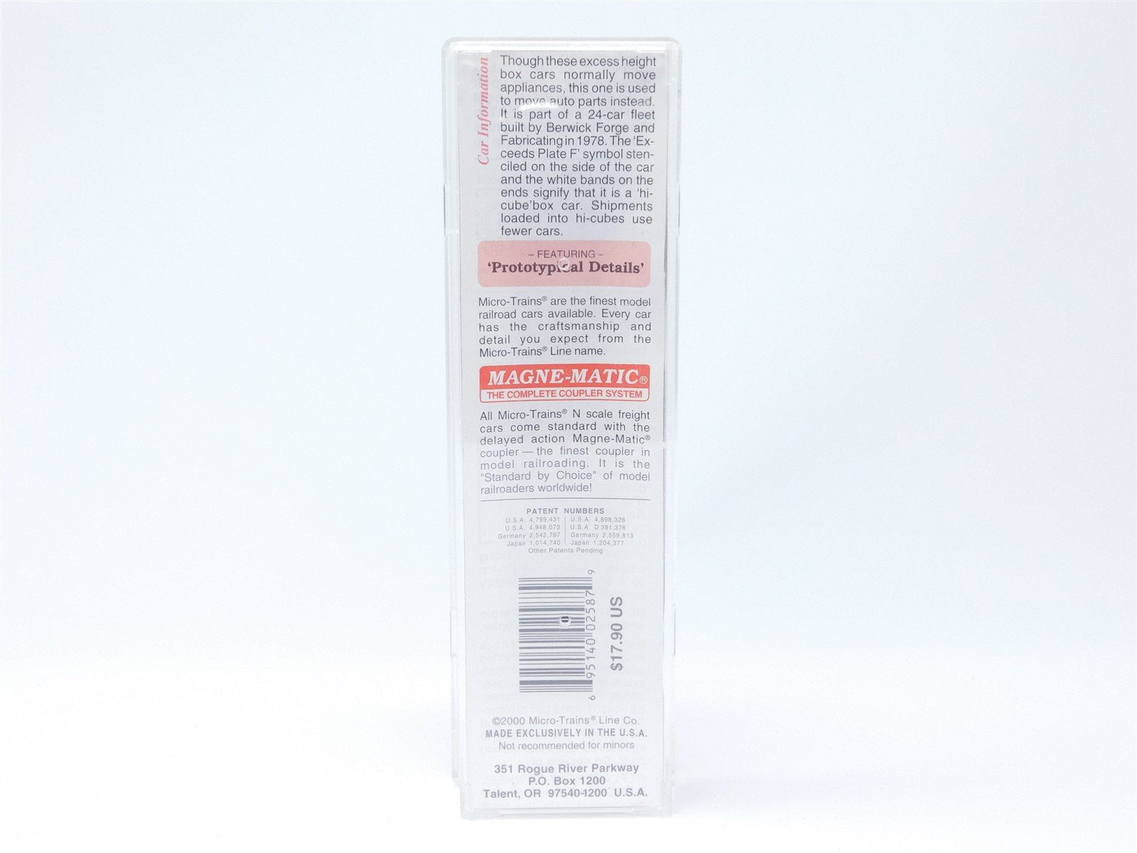 N Scale Micro-Trains MTL 103070 N&W Norfolk & Western 60' Box Car #604545