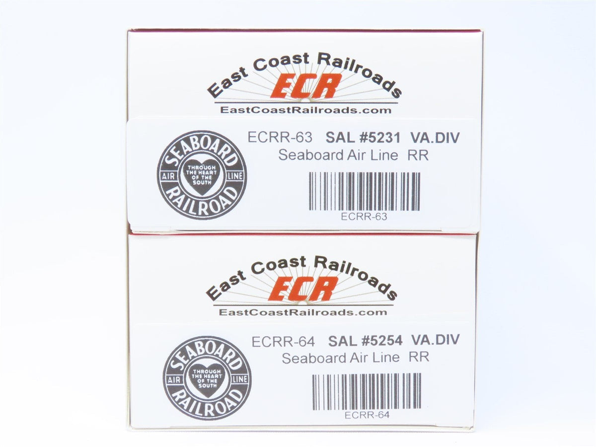 HO East Coast Railroads ECRR-63/64 SAL Seaboard Air Line 36&#39; Wood Caboose Set