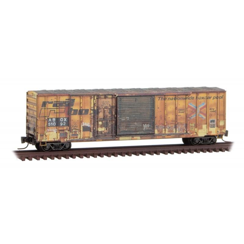 Car Scale 99405270 ABOX - Model Micro-Trains - Box Z Market We 4-Pack MTL 50\' Train Railbox