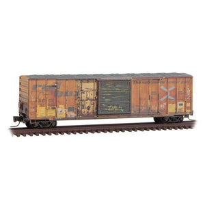 Z Scale Micro-Trains MTL 99405270 ABOX Railbox 50' Box Car 4-Pack - Weathered