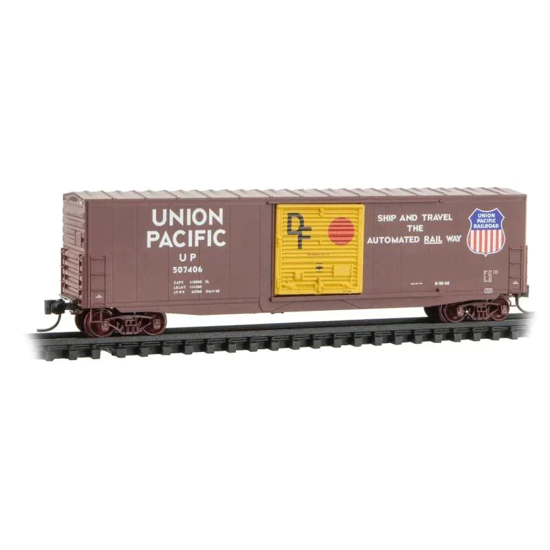 N Micro-Trains MTL 18000361 UP Union Pacific "Red Dot" 50' Box Car #507406