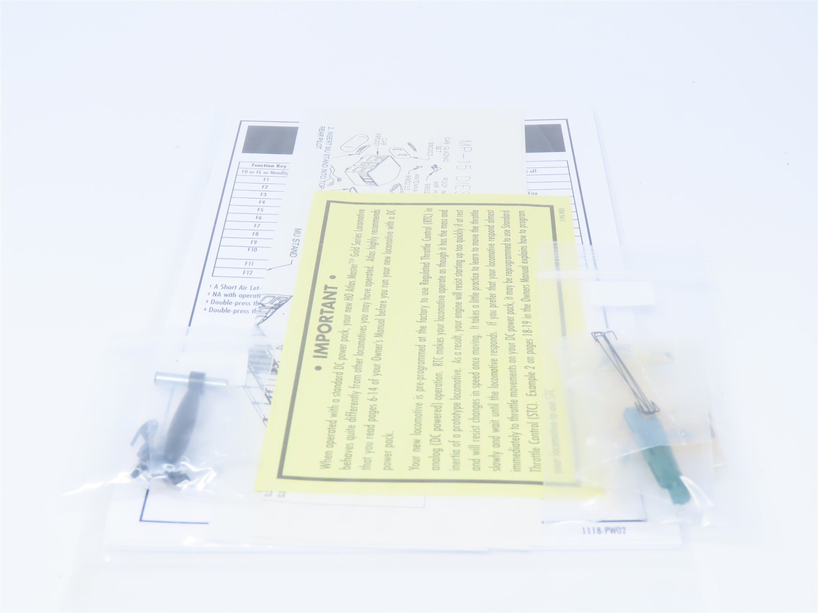 HO Scale Atlas Master Gold 9424 RDG Reading MP-15DC Diesel #2772 w/ DCC & Sound