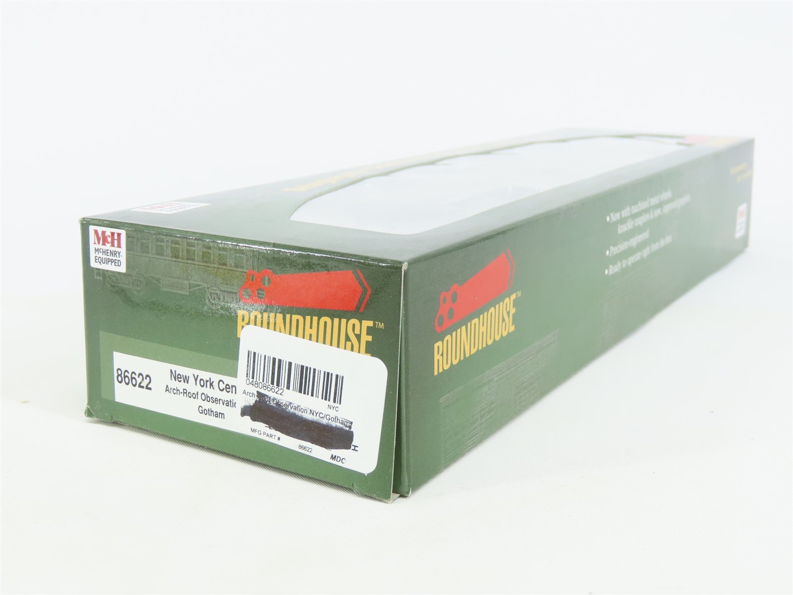 HO Scale Roundhouse 86622 NYC New York Central Arch-Roof Obs Passenger 