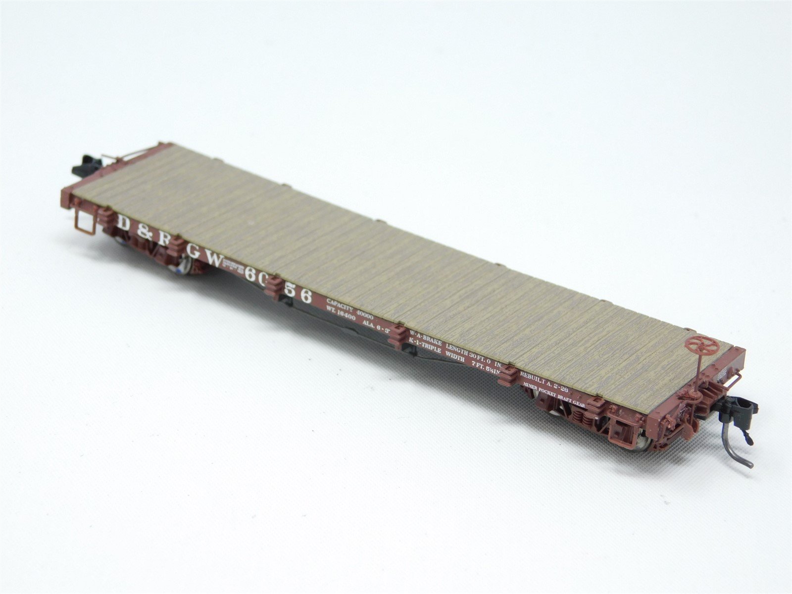 HOn3 Scale Blackstone Models #B340314 D&RGW Rio Grande 30' Flat Car #6056