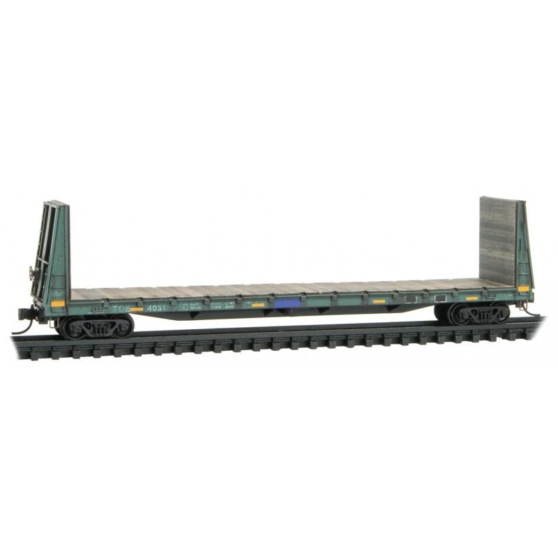 N Micro-Trains MTL 99305015 TOE Texas, Oklahoma &amp; Eastern 61&#39; Flat Car 3-Pack