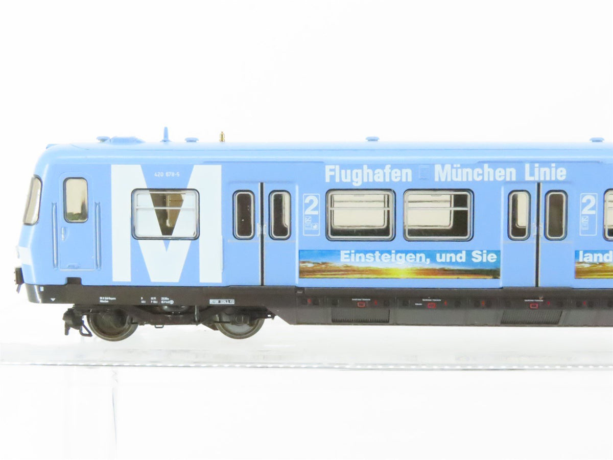 HO Scale Roco 63008 DB Munich Airport Class 420 Electric Passenger Set w/ DCC