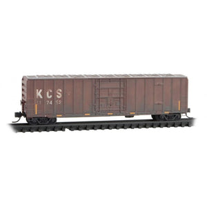 N Micro-Trains MTL 98305018 KCS Kansas City Southern 50' Box Car Set - Weathered