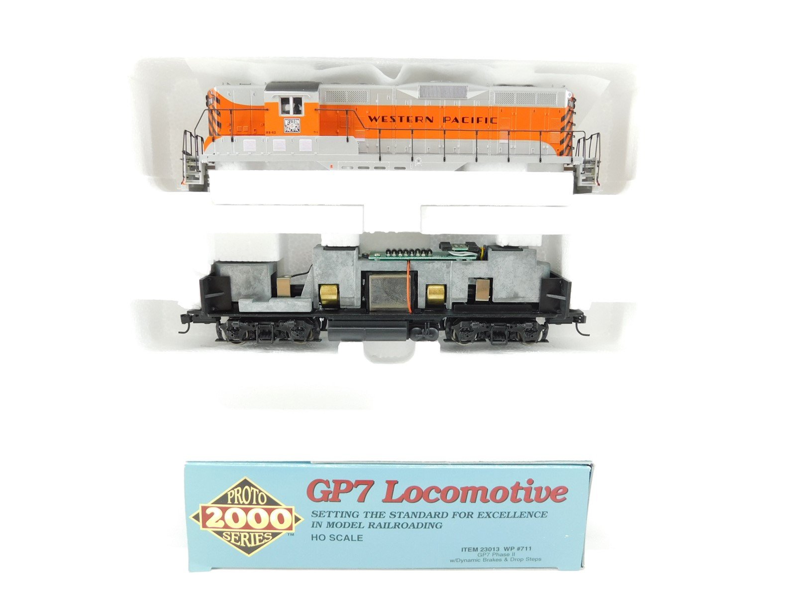HO Scale Proto 2000 23013 WP Western Pacific GP7 Ph. 2 Diesel #711 - Bad Gears