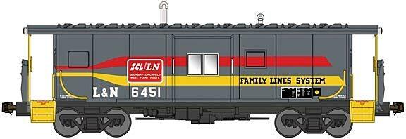 N Bluford Shops 44231 L&amp;N Family Lines Bay Window ICC Phase 4 Caboose #6468