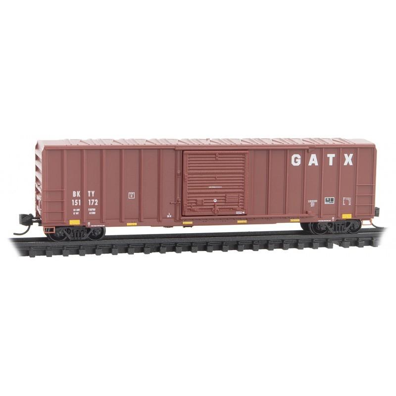 N Micro-Trains MTL 02500227 BKTY GATX 50&#39; Rib Side Single Door Box Car #151172