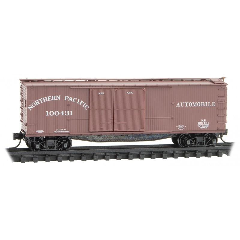 N Scale Micro-Trains MTL 04100070 NP Northern Pacific 40&#39; Wooden Box Car #100431