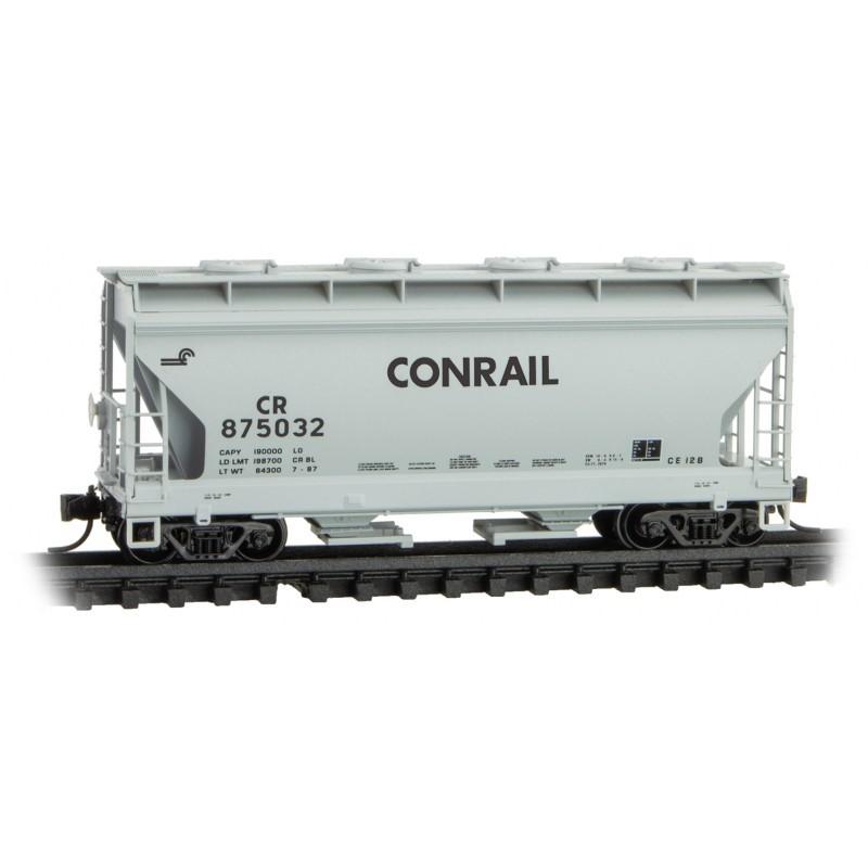N Scale Micro-Trains MTL 09200511 CR Conrail 2-Bay Covered Hopper #875032