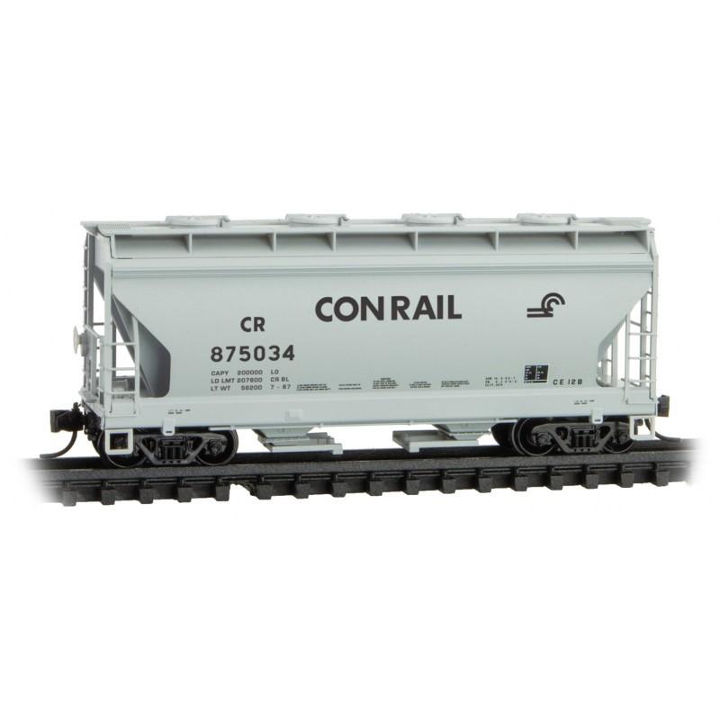 N Scale Micro-Trains MTL 09200512 CR Conrail 2-Bay Covered Hopper #875034