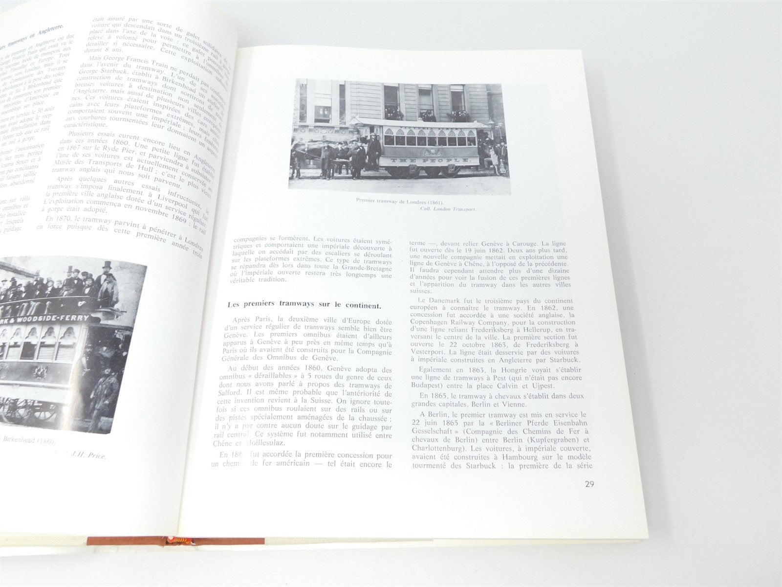 History of Transport in cities of France by Jean Robert ©1974 HC Book- -  Model Train Market